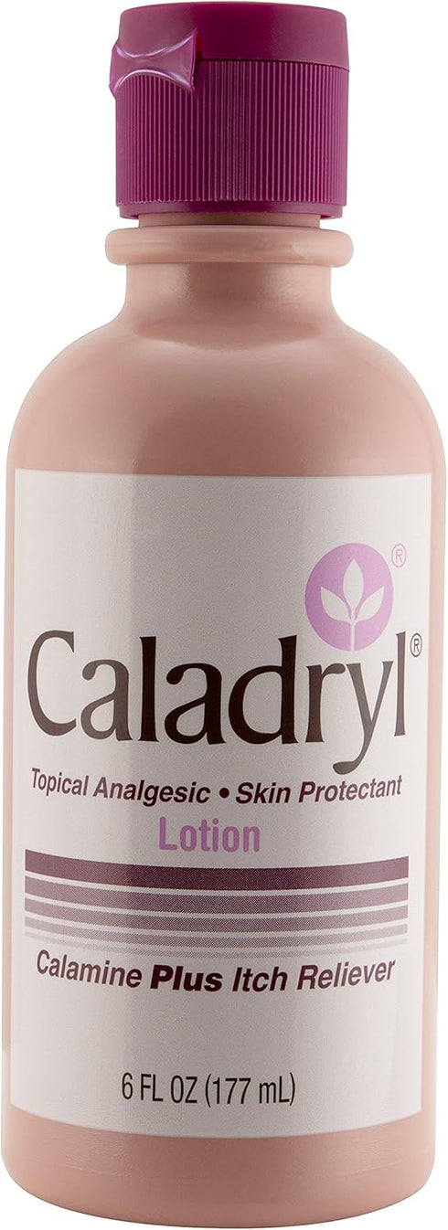 Calamine Lotion by Caladryl, Skin Protectant plus Itch Relief, 6 Fl Oz...