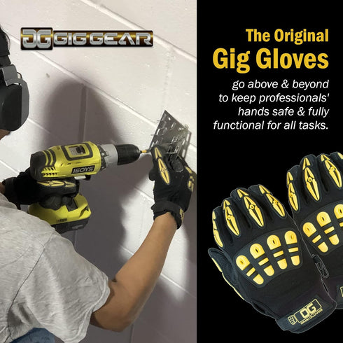 High Visibility Work Gloves - Made for Touring, Gigging, Theater and Live Event & On-Location Production Professionals - The ORIGINAL (S)...
