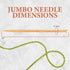 JubileeYarn Jumbo Birch Knitting Needles - US 19 (15mm) - 16" Long - 1 Pair...