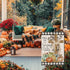 Fall Cross Garden Flag 12x18 Double Sided,Religious Cross Fall for Jesus Buffalo Plaid with Pumpkins Small Yard Flags for Outside,Seasonal Flags f...