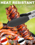 Anaeat Non-Stick Silicone Locking Tong - Stainless Steel 7" Mini Kitchen Food Tongs with Non-Slip Silicone Tips and Grip for Cooking, Baking and B...