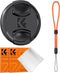 K&F Concept 67mm Lens Cap Cover, 4-in-1 Center Pinch Lens Cover + Anti-Loss Keeper Leash + Microfiber Cleaning Cloth Kits Compatible with Nikon, C...