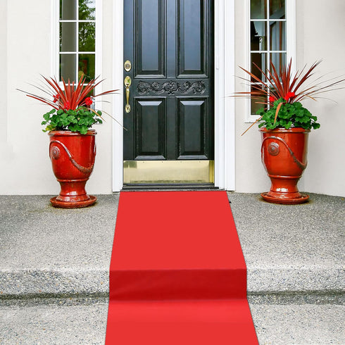 Shappy Red Carpet Runner Rug 55gsm Thickness with 1 Piece Carpet Tape for Wedding Christmas Xmas Thanksgiving Outdoor Accessories, Wedding Party H...