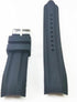 g24 22mm Waterproof Black Silicone Rubber Curved End Dive Watch Band Strap...