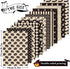 Whaline 12 Designs Halloween Pattern Paper Set A5 Size Beige Black Craft Paper 60 Sheet Spider Pumpkin Bat Witch Plaid Stripe Dot Origami Paper Do...