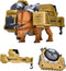 Dazmers Robotic Large Dinosaur Toys for Boys - Light & Sound Effect - Interactive Walking Dinosaur with Dump Truck and Recycling Bin Accessory - 3...