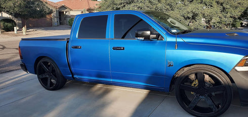 VViViD Satin Metallic Blue Automotive Vinyl Wrap Roll (1ft x 5ft)...