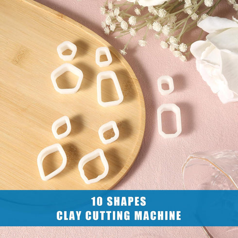 10pcs Polymer Clay Cutters, Polymer Clay Jewelry Making Knives Basic Polymer Clay Knives Clay Earring Shape Cutters...