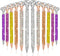 12 Pcs Big Diamond Pens with Crystal Bling Rhinestone Pen Metal Diamond Ballpoint Pens Black Rhinestone Ink Pens for Women Wedding Bridal Shower f...