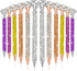 12 Pcs Big Diamond Pens with Crystal Bling Rhinestone Pen Metal Diamond Ballpoint Pens Black Rhinestone Ink Pens for Women Wedding Bridal Shower f...