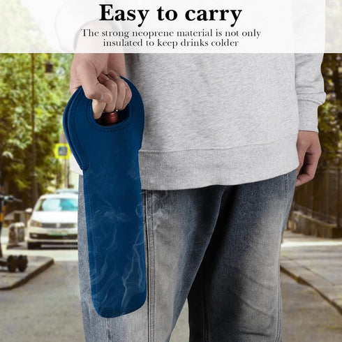 Wine Travel Carrier & Cooler Bag, Wine bottle Carrying Tote Picnic Cooler, Water, Drinks, Beer Bottle Insulated, Neoprene Hand Bag for Travel with...