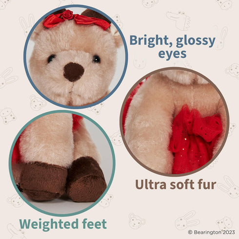 Bearington Darling Dancer Ballerina Plush, 7 Inch Stuffed Reindeer Christmas Stuffed Animal...