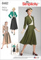 Simplicity US8462U5 1940's Fashion Women's Vintage Blouse, Bolero, and Skirt Sewing Patterns, Sizes 16-24...