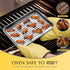 Cooling Baking Rack Set of 2, E-far 11.7” x 9” Non-stick Wire Racks for Oven Cooking Roasting Grilling Cookie Cake Bacon Meat Resting, Non-toxic &...