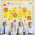 127Pcs Bee Birthday Bulletin Board Set Birthday Bee Hive Decorations Honeycomb Cutouts Birthday Classroom Bulletin Board Bee Bulletin Board Birthd...