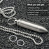 Small Pill Box Titanium Pill Fob Necklace Bullet Nitro Mini Waterproof Pill Holder Lightweight Survival Case Keychain Pill Bottle for Men & Women ...