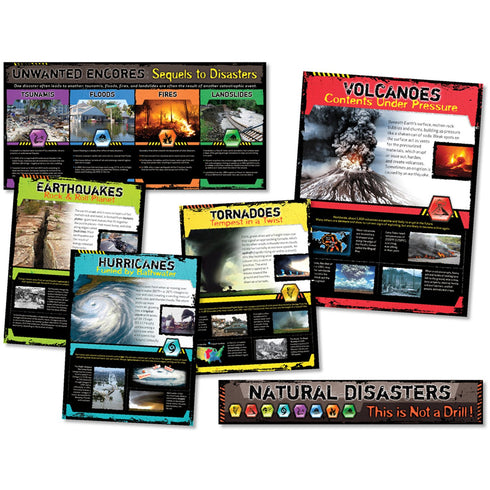 North Star Teacher Resources NST3053 Natural Disasters Bulletin Board Set (Pack of 6)...