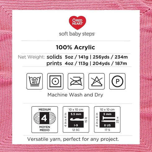 RED HEART Soft Baby Steps Yarn, Baby Blue...