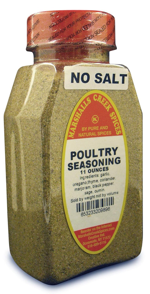 Marshalls Creek Spice Co. Poultry New Size Seasoning, No Salt Season, 11 Ounce...