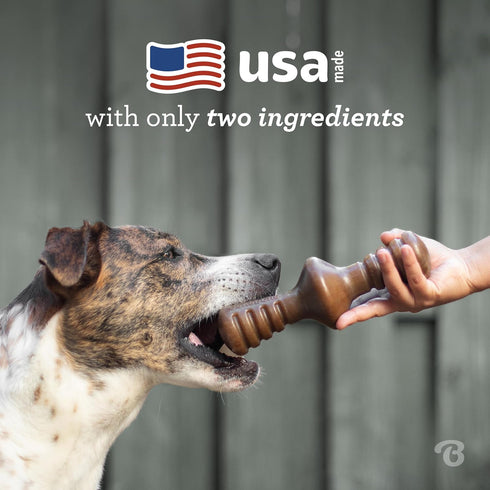 Benebone Zaggler Rolling Dog Chew Toy for Aggressive Chewers, Real Bacon, Made in USA, Large...