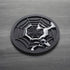 Silicone Coasters For Drinks - 6 Pack Unique Design Spider Drink Coasters, 4" Black Coaster Set by COASTERFIELD...