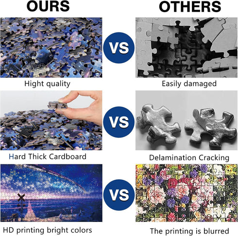 Jigsaw Puzzles 500 Pieces for Adults Romantic Pinwheel Night Sky Train Sea Beach Aurora Stars Kids Educational Toys Gifts for Teen Challenging Puz...