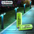 Ni-MH Rechargeable 2/3AAA 1.2v 400mAh Batteries, Rechargeable 2/3 AAA Battery with Button Top for Mason Jar Light (Not Standard AAA Batteries), 12...