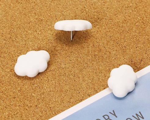 Decorative Cloud Push Pins for Cork Bulletin Boards Cute Thumb Tacks for Wall Hanging Posters Pictures Photos Memo DIY Craft Gift Bags Projects Ho...