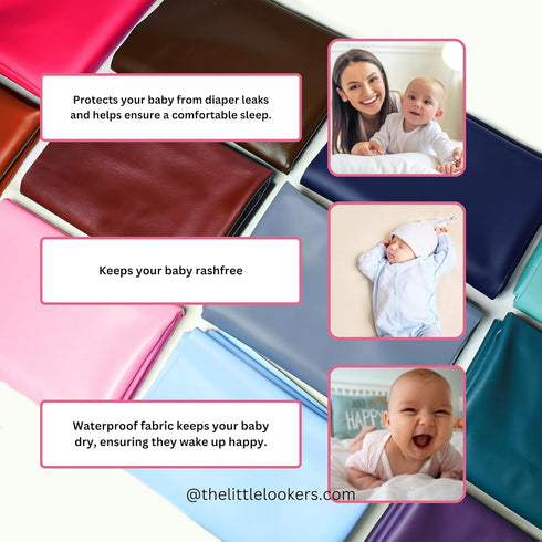 THE LITTLE LOOKERS? Quicky Dry Sheets/Massage Mats/Water Proof Bed Protector/Crib Sheets | Dry Sheets for Babies | Waterproof & Reusable Sheets fo...