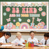 Boho Classroom Bulletin Board Decoration Groovy Be Kind and Do Your Thing Classroom Decoration Retro Boho Rainbow Cutouts for Kindergarten School ...