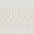 VUE Arashi Modern Boho Decorative Ombre Rod Pocket Window Curtain for Living Room (1 Panel), 52 in x 95 in, Gold...