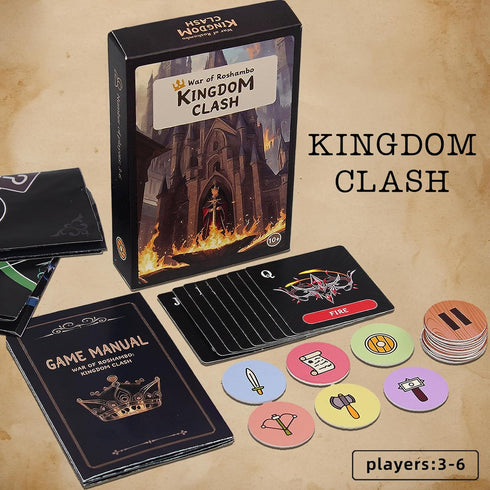 Medieval Mini Board Game for 3-6 Players, Perfect for Friends Aged 10 and above – Enjoy Quick Puzzle Rounds Anytime...