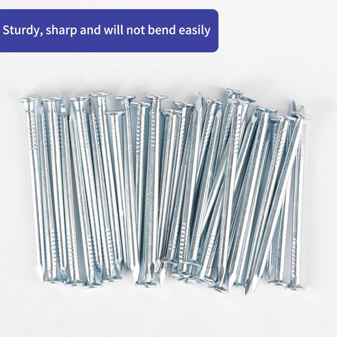 Coceca 200 Pack Hardware Nails for Hanging Pictures, 4 Size Zinc Tiny Nail Assorted Kit, Picture Nail, Small Nails, Finishing Nail, Wall Nails and...