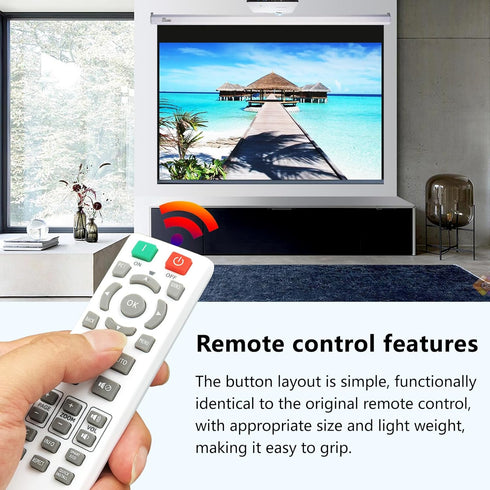 New Projector Remote Control for for BENQ TH682ST TH681 TH535 TH530 MS521H MS527 MS524 W1080ST W1070 HT1075 HT2150ST HT3050 HT4050 MW529 MH530 MH5...
