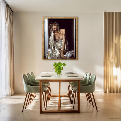 Posterizer 1 pcs-retro chic high fashion candid photography stye art of woman 3-Photography Art-Retro Art-Decor for Home & Office- unframed wall a...