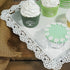 2Pcs Rectangle Iron Cupcake Serving Tray Fruit Dessert Plates for Party Anniversary Wedding Christmas Baby Shower (White)...