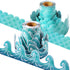 2 Rolls Ocean Waves Bulletin Board Border Blue Turquoise Scallops Bulletin Board Trim Paper Ocean Beach Bulletin Board Decorations Classroom Borde...