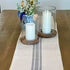 Market Place Gray Grain Sack Stripe Table Runner, 13" x 54", Farmhouse Style, Gray and Cream Tabletop Décor …...