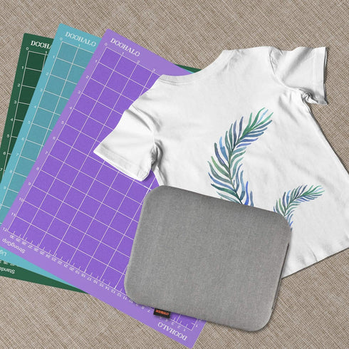 DOOHALO Cutting Mat for Silhouette Cameo 4 Cutting Machine Varietygrip Cutting Mat 12 X 12 inch 3 Pack Replacement Adhesive Mats for Silhouette Cu...