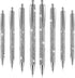 8 Pcs Rhinestone Pen Bling Diamond Pens Wedding Rhinestones Silver Metal Ballpoint Pens Fancy Sparkly Crystal Pens Retractable Black Ink Pen for W...