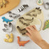 Pack of 8 Dinosaur Cookie Cutters – Stainless Steel T-Rex Dinosaur Footprint Triceratops Stegosaurus Dinosaur Egg Brontosaurs Shapes Baking Cutter...