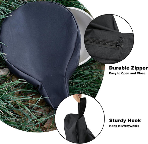 Cast Iron Skillet Bag, WITSTEP Frying Pan Storage Bag Fits 8/10/12 In Skillets Waterproof Camping Cast Iron Skillet Travel Carry Bag, Heavy Duty S...