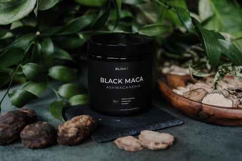 ELMNT 40,000mg 40x Strength Organic Black Maca Root with Ashwagandha - Highest Potency Black Maca Root Capsules for Men - 100% Pure Maca Peruana P...