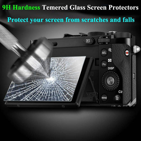 Screen Protector for Ricoh GR III GR III X GRIII GR 3 GR3 GR IIIx GRIIIx GR3x, 9H Hardness 0.3mm Ultra-thin Tempered Glass Screen, Full Coverage E...