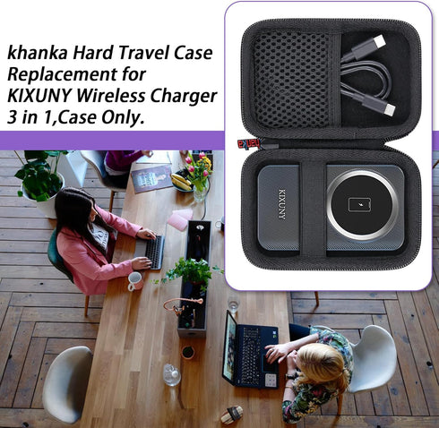 khanka Hard Travel Case Replacement for KIXUNY Wireless Charger 3 in 1,Case Only....