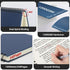 EUSOAR 5 Subject Notebook, 1pcs A4 11" x8-1/2 Spiral College Ruled Writing Pad, 100GSM 120Sheets/ 240Pages of Lined Paper, Thick Hardcover, for Jo...