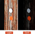 200 Pack White and Orange Reflective Tacks Trail Marking Tacks Glow Tacks Reflective Trail Markers Hunting Reflector Tacks Mark Trail Reflective T...