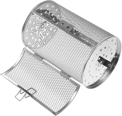 Air Fryer Oven Basket,360 Degree Heating Rotating Design Oven Cages Rotisserie Basket for Baking Nuts, Coffee Beans, Peanut or BBQ Roaster Tool,7....