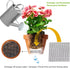 ORIMERC 200 Pcs 2 x 2 inch Plant Pot Drainage Hole Mesh Pad Screen with 30 feet Self Watering Hydroponic Wick Cord DIY Vacation Automatic Waterer ...