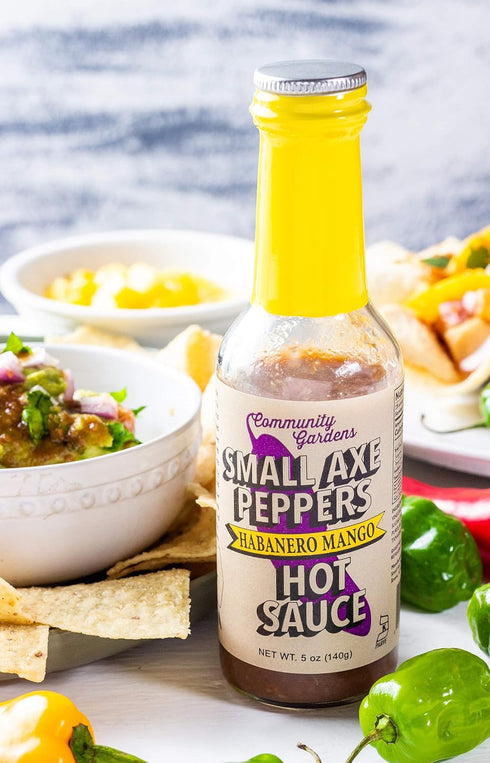 Small Axe Peppers Habanero Mango Hot Sauce, 5 oz- All Natural, Kosher, non-GMO, Community Garden Grown Habanero Pepper Gourmet Hot Sauce, Featured...